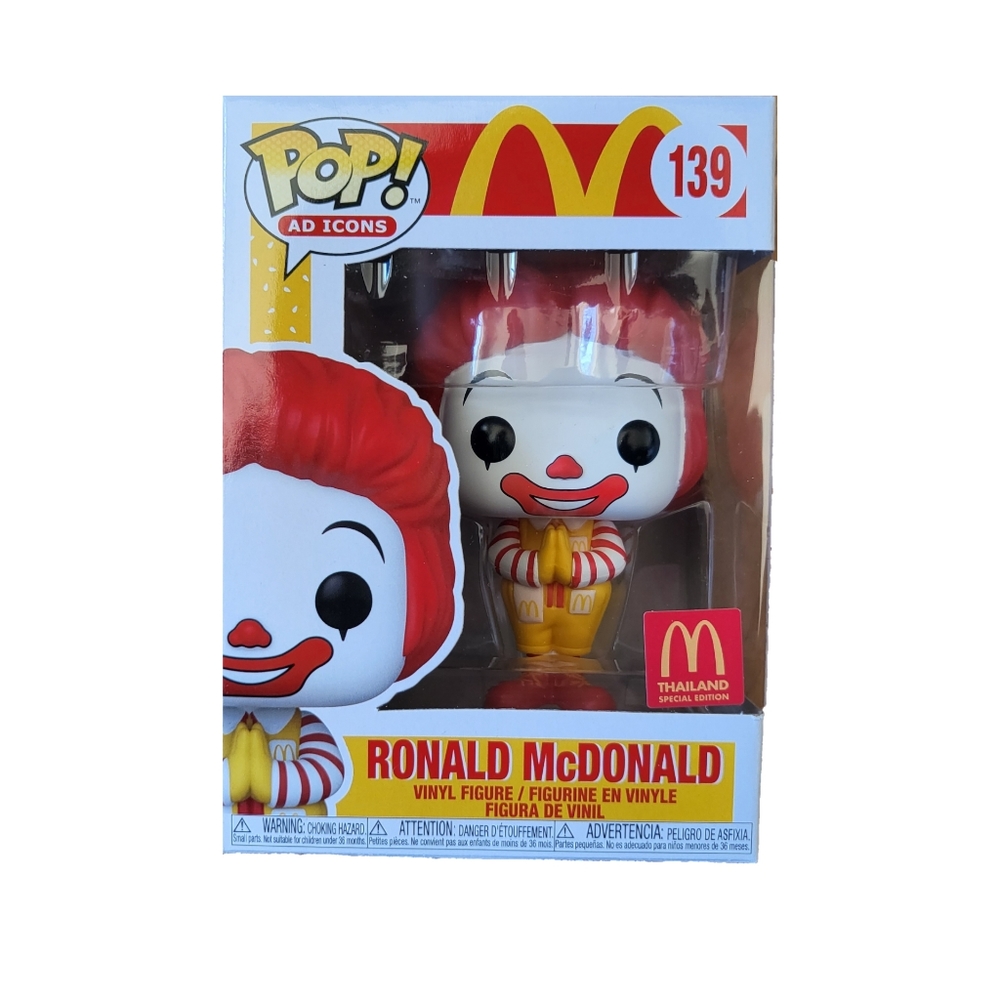 Funko Pop #139 McDonalds Ronald Mcdonald (Thailand Exclusive) Mint*